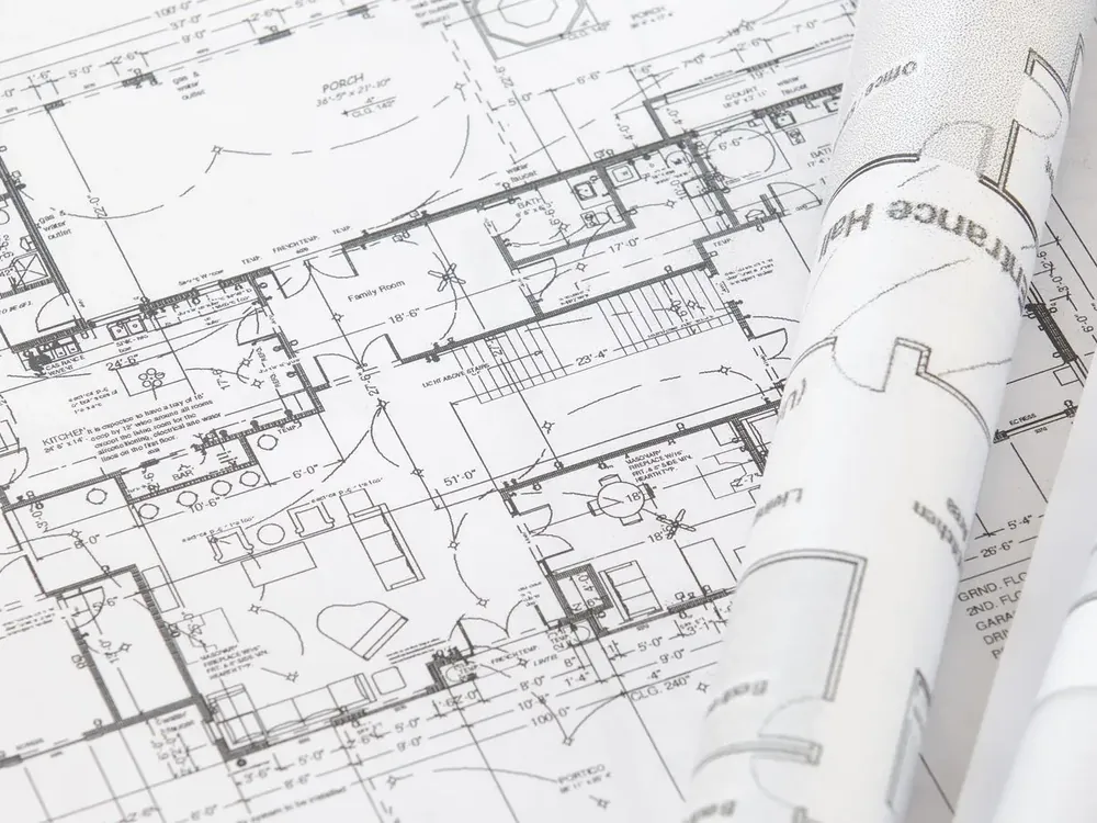 Plans d’architecte imprimés et roulés